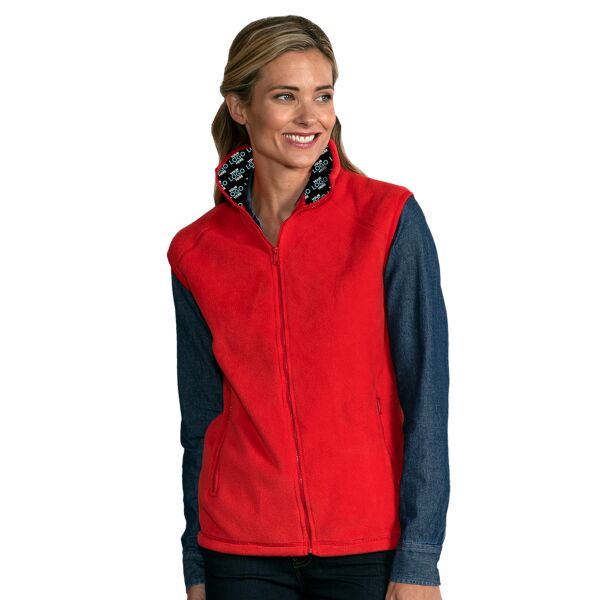 BG9953H Your Logo Here Adult MicroFleece Zip Front Vest Thumbnail
