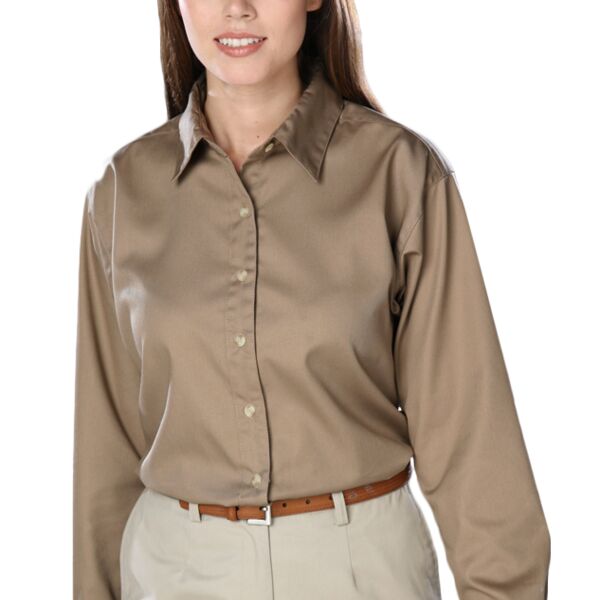 BG6217 Ladies' Teflon Twill L/S Shirt Thumbnail
