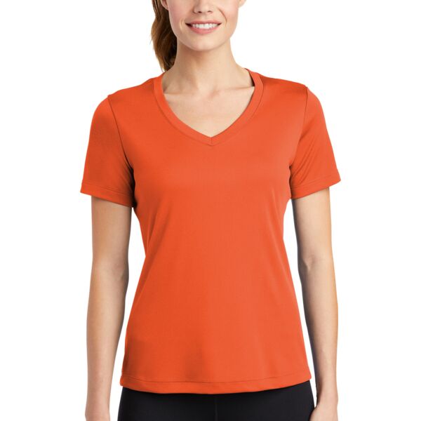LST353 Ladies PosiCharge ® Competitor™ V Neck Tee Thumbnail