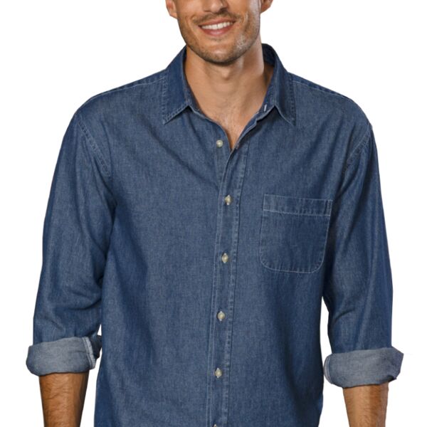 BG8207 Men’s L/S Untucked Denim Thumbnail