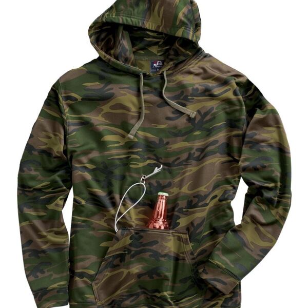 8615 Tailgate Polyester Hooded Pullover Sweatshirt Thumbnail