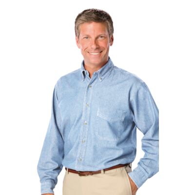 BG8206 Men's L/S 100% Cotton Denim Shirt Thumbnail