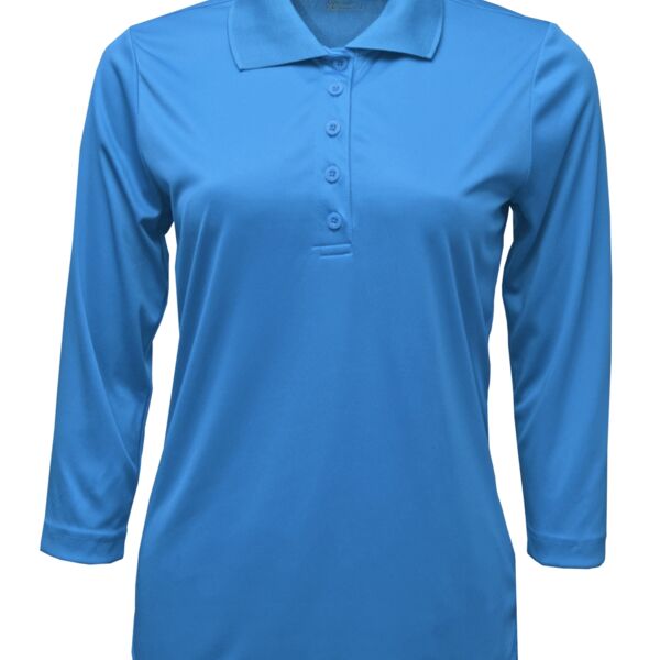 XT49 Ladies Xtreme-Tek 3/4 Sleeve Polo Thumbnail
