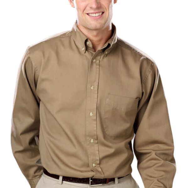 BG8213 Men's L/S 100% cotton twill Shirt Thumbnail