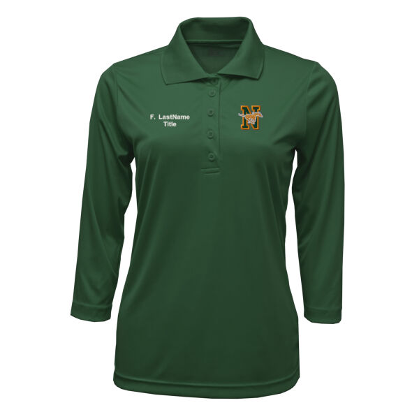 Ladies Nixon 3/4 Sleeve Polo Thumbnail