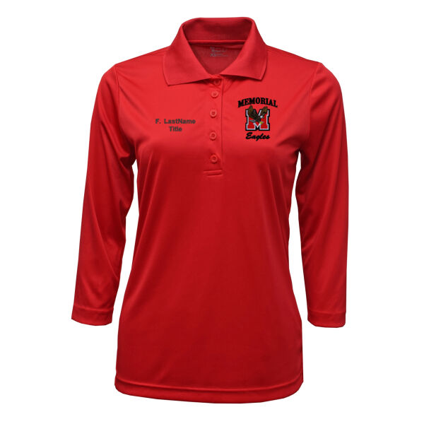 Ladies Memorial MS 3/4 Sleeve Polo Thumbnail