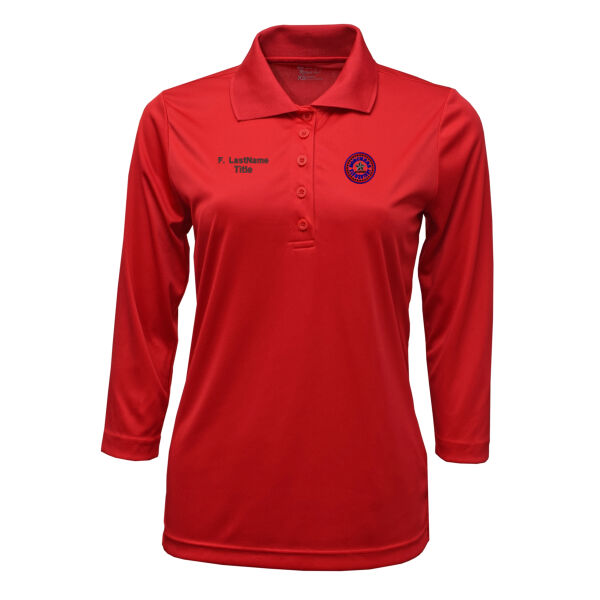 Ladies Borchers 3/4 Sleeve Polo Thumbnail