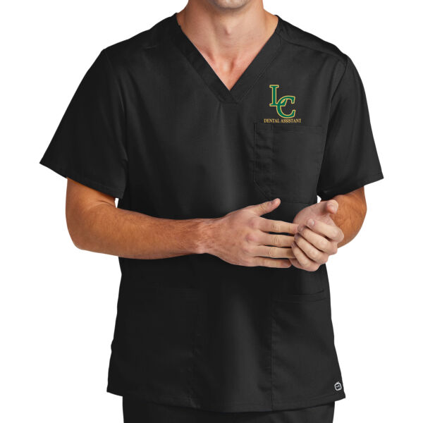 LC Dental Assistant Men's Premiere Flex V Neck Top Thumbnail