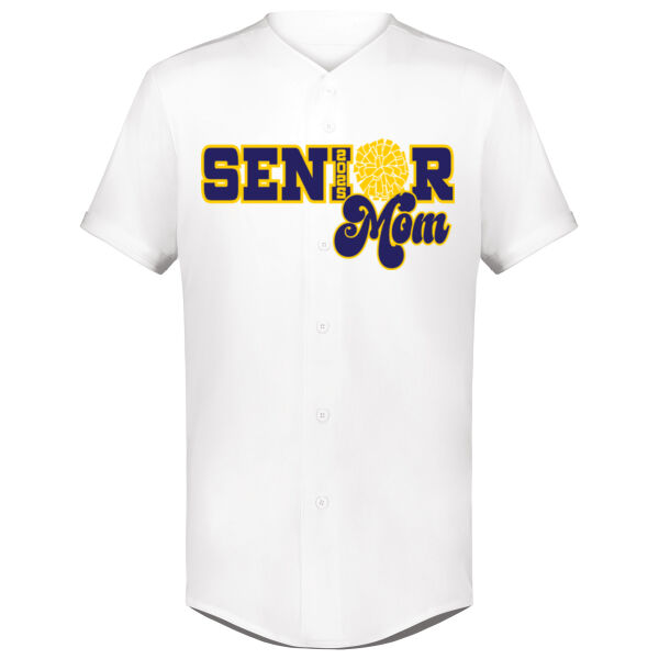 AHS Senior 2025 Cheermom Full Button Baseball Jersey Thumbnail