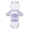 Fine Jersey Infant Short Sleeve Raglan Bodysuit with Hood & Ears Thumbnail