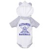 Fine Jersey Infant Short Sleeve Raglan Bodysuit with Hood & Ears Thumbnail