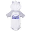 Fine Jersey Infant Short Sleeve Raglan Bodysuit with Hood & Ears Thumbnail