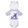 Fine Jersey Infant Short Sleeve Raglan Bodysuit with Hood & Ears Thumbnail