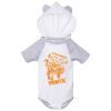 Fine Jersey Infant Short Sleeve Raglan Bodysuit with Hood & Ears Thumbnail