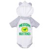 Fine Jersey Infant Short Sleeve Raglan Bodysuit with Hood & Ears Thumbnail
