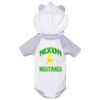 Fine Jersey Infant Short Sleeve Raglan Bodysuit with Hood & Ears Thumbnail