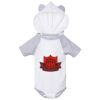 Fine Jersey Infant Short Sleeve Raglan Bodysuit with Hood & Ears Thumbnail