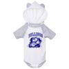 Fine Jersey Infant Short Sleeve Raglan Bodysuit with Hood & Ears Thumbnail