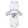 Fine Jersey Infant Short Sleeve Raglan Bodysuit with Hood & Ears Thumbnail