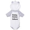 Fine Jersey Infant Short Sleeve Raglan Bodysuit with Hood & Ears Thumbnail