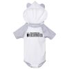 Fine Jersey Infant Short Sleeve Raglan Bodysuit with Hood & Ears Thumbnail