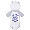 Fine Jersey Infant Short Sleeve Raglan Bodysuit with Hood & Ears Thumbnail