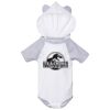 Fine Jersey Infant Short Sleeve Raglan Bodysuit with Hood & Ears Thumbnail