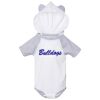 Fine Jersey Infant Short Sleeve Raglan Bodysuit with Hood & Ears Thumbnail