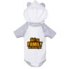 Fine Jersey Infant Short Sleeve Raglan Bodysuit with Hood & Ears Thumbnail