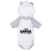 Fine Jersey Infant Short Sleeve Raglan Bodysuit with Hood & Ears Thumbnail