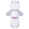 Fine Jersey Infant Short Sleeve Raglan Bodysuit with Hood & Ears Thumbnail
