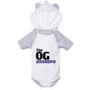 Fine Jersey Infant Short Sleeve Raglan Bodysuit with Hood & Ears Thumbnail