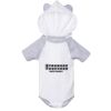 Fine Jersey Infant Short Sleeve Raglan Bodysuit with Hood & Ears Thumbnail