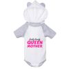 Fine Jersey Infant Short Sleeve Raglan Bodysuit with Hood & Ears Thumbnail