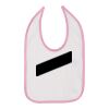 Infant Contrast Trim Premium Jersey Bib Thumbnail