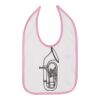 Infant Contrast Trim Premium Jersey Bib Thumbnail