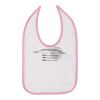 Infant Contrast Trim Premium Jersey Bib Thumbnail
