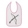 Infant Contrast Trim Premium Jersey Bib Thumbnail