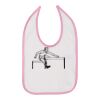 Infant Contrast Trim Premium Jersey Bib Thumbnail