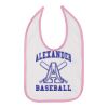 Infant Contrast Trim Premium Jersey Bib Thumbnail
