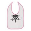 Infant Contrast Trim Premium Jersey Bib Thumbnail