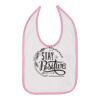 Infant Contrast Trim Premium Jersey Bib Thumbnail